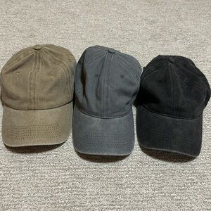 Baseball Hats Set of 3
